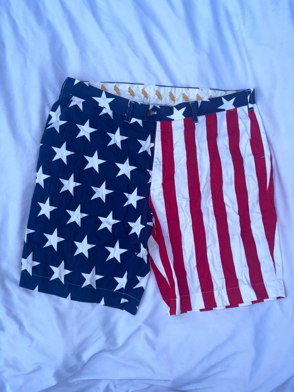 Loudmouth Stars and Stripes USA Flag Men's Golf Shorts 4th of July